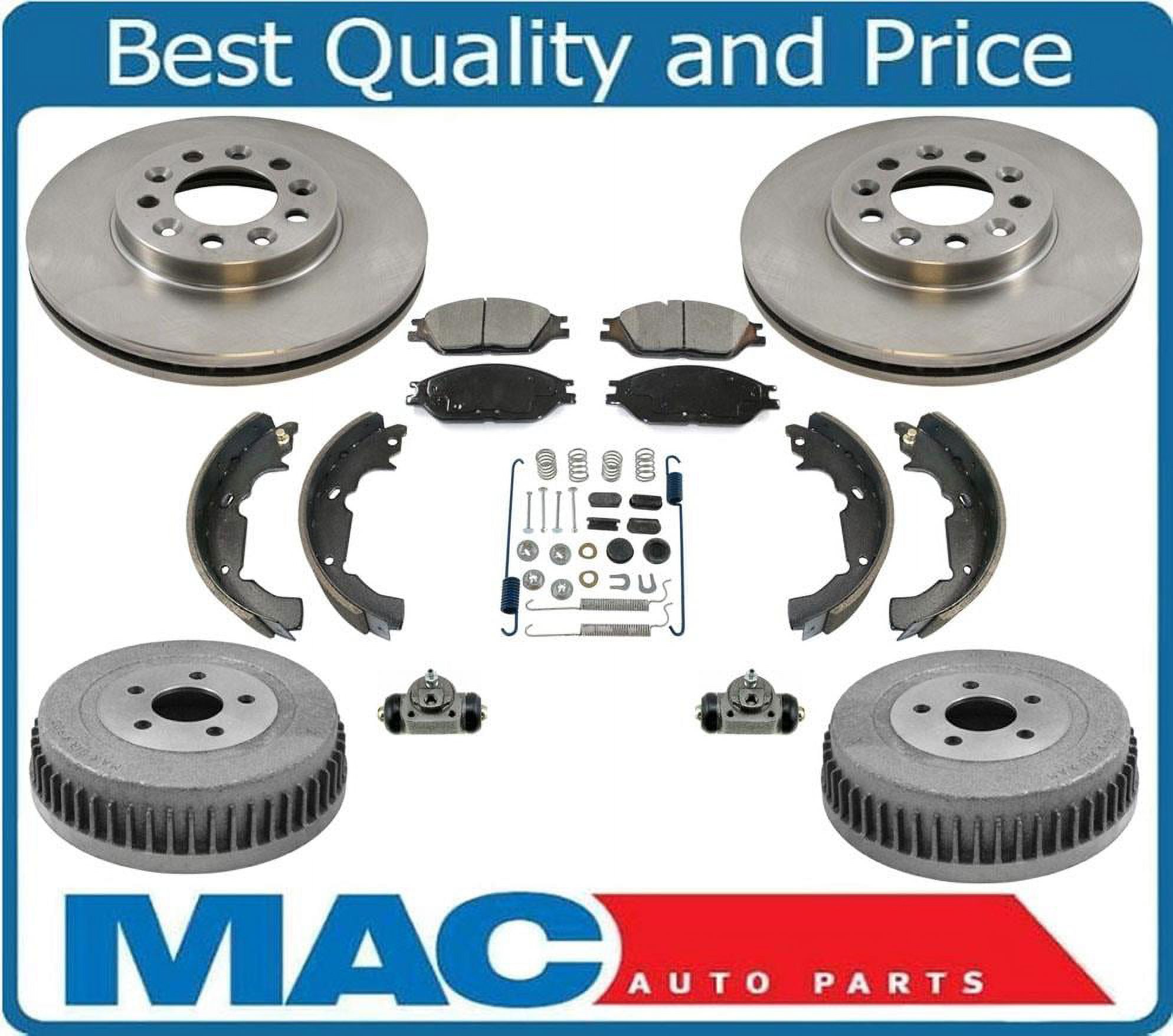 ACDelco Rear Drum Brake Spring Kit with Springs Pins Retainers Washers
