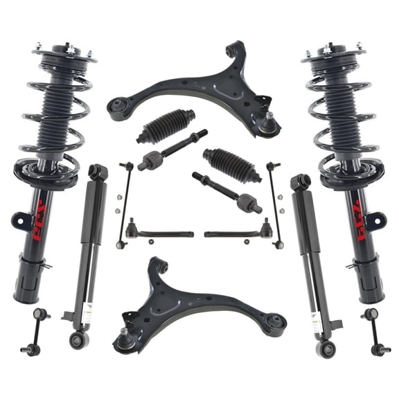 Frt Struts Rear Shocks Control arm Link Tie Rods fit 10-12 Hyundai Santa Fe 16pc