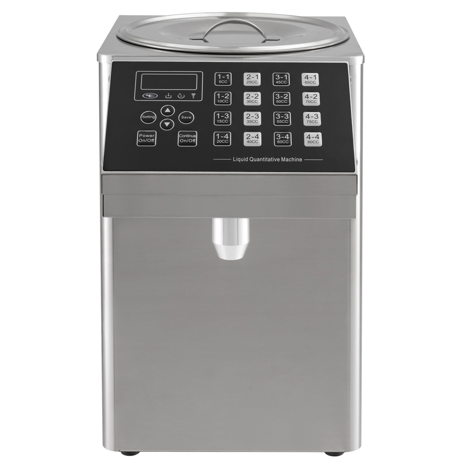 Fructose Machine, 8L Syrup Dispenser Machine with 16 Key Memory, Commercial Coffee Syrup Dispenser, for Boba Tea Shop