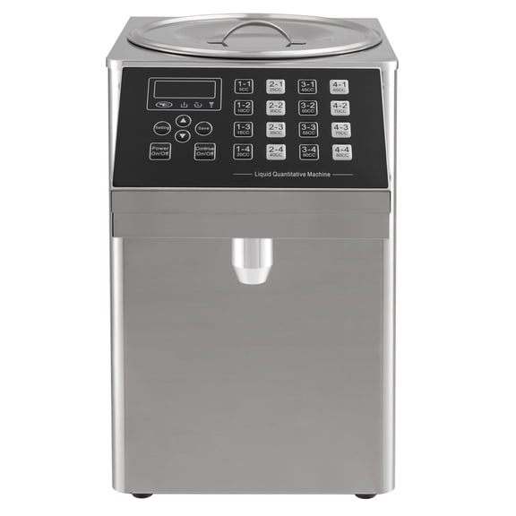 Fructose Machine, 8L Syrup Dispenser Machine with 16 Key Memory, Commercial Coffee Syrup Dispenser, for Boba Tea Shop