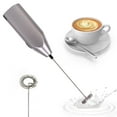 thumbnail image 1 of Frugality Handheld Electric Milk Coffee Cappuccino Drink Cream Frother Mixer Stirrer Foamer Egg Beater Whisk Latte Accessories - Silver, 1 of 7