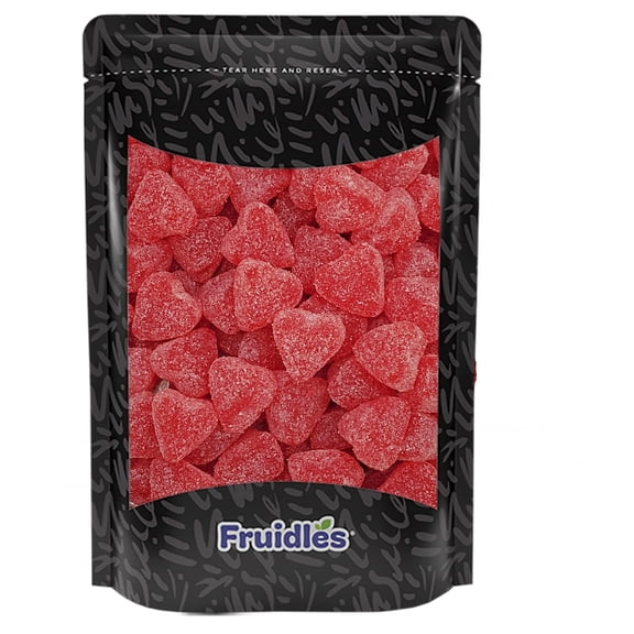Fruidles Valentine's Cherry Hearts Jelly 5 Pounds, Delicious Gummy Candy, Fun and Festive Holiday Snacking