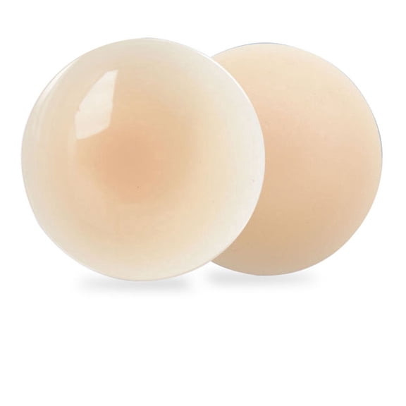 Fruilibee Ultra Thin Silicone Reusable Non Adhesive Women  Covers, Beige