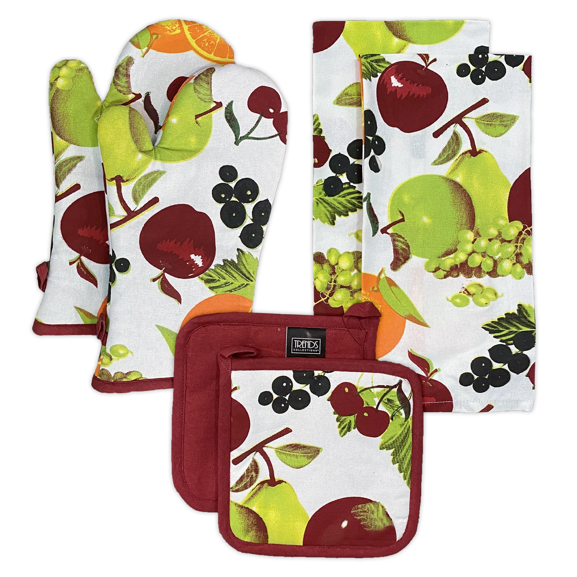 Kitchen towel and mitt set hotsell