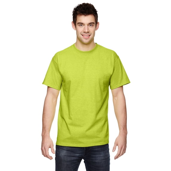 Fruit 100% Tee Safety Green