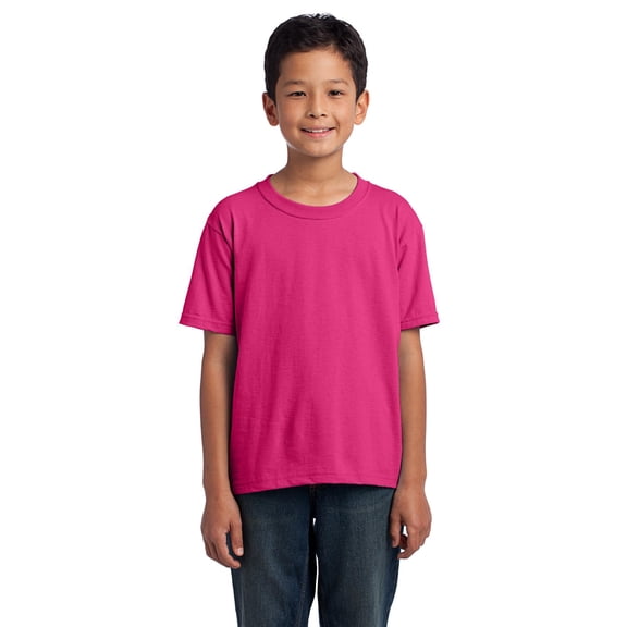 Fruit 100% Tee Youth CyberPink