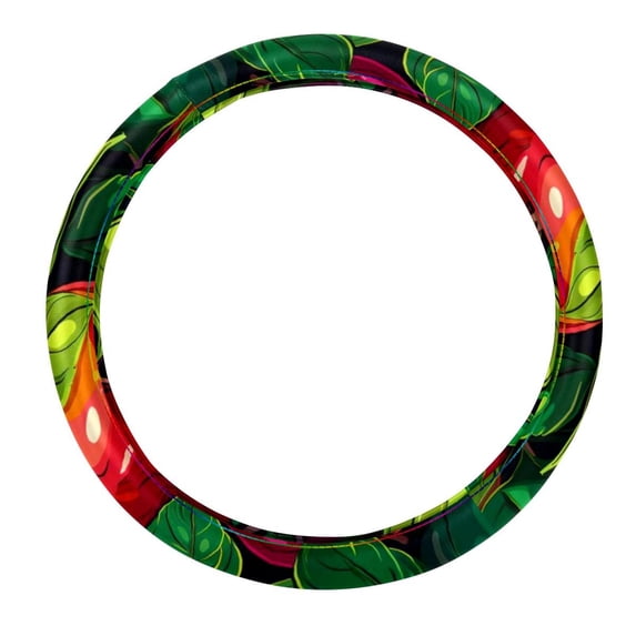 Fruit 14.5 Inch Printing PVC Leather Car Wheel Cover Auto Accessories Steering Wheel Cover