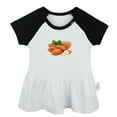 thumbnail image 1 of Fruit Almond Pattern Dresses For Baby, Newborn Babies Skirts, Infant Princess Dress, 0-24M Kids Graphic Clothes (Black Raglan Dresses, 0-6 Months), 1 of 4