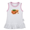 thumbnail image 1 of Fruit Almond Pattern Dresses For Baby, Newborn Babies Skirts, Infant Princess Dress, 0-24M Kids Graphic Clothes (White Sleeveless Dresses, 6-12 Months), 1 of 4