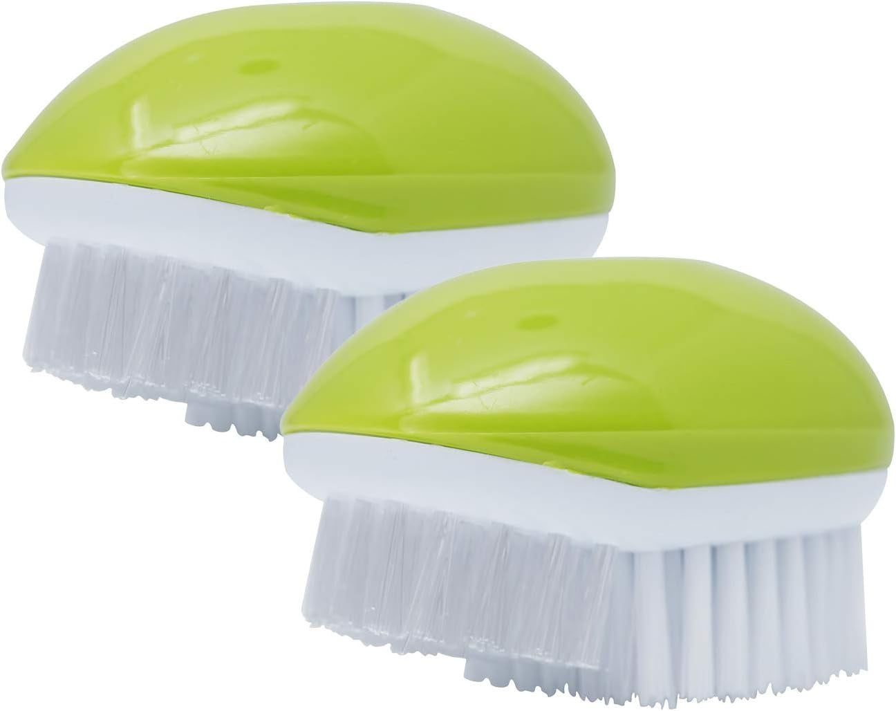 Fruit And Vegetable Brush With Stiff And Soft Angled Nylon Bristle