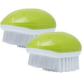 Fruit And Vegetable Brush With Stiff And Soft Angled Nylon Bristle Brush Produce Scrubber