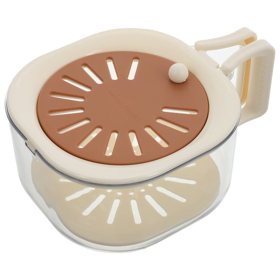 Fruit And Vegetable Washer With Strainer 2-In-1 Draining Basket With Lid Multifunctional Washing Bowl For Fruits Kitchen Gadget