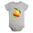 thumbnail image 1 of Fruit Apple Image Print Rompers For Babies, Newborn Baby Unisex Bodysuits, Infant Jumpsuits, Toddler 0-24 Months Kids One-Piece Oufits (Gray, 0-6 Months), 1 of 4
