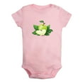 thumbnail image 1 of Fruit Apple Image Print Rompers For Babies, Newborn Baby Unisex Bodysuits, Infant Jumpsuits, Toddler 0-24 Months Kids One-Piece Oufits (Pink, 12-18 Months), 1 of 4
