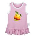 thumbnail image 1 of Fruit Apple Pattern Dresses For Baby, Newborn Babies Skirts, Infant Princess Dress, 0-24M Kids Graphic Clothes (Pink Sleeveless Dresses, 6-12 Months), 1 of 4