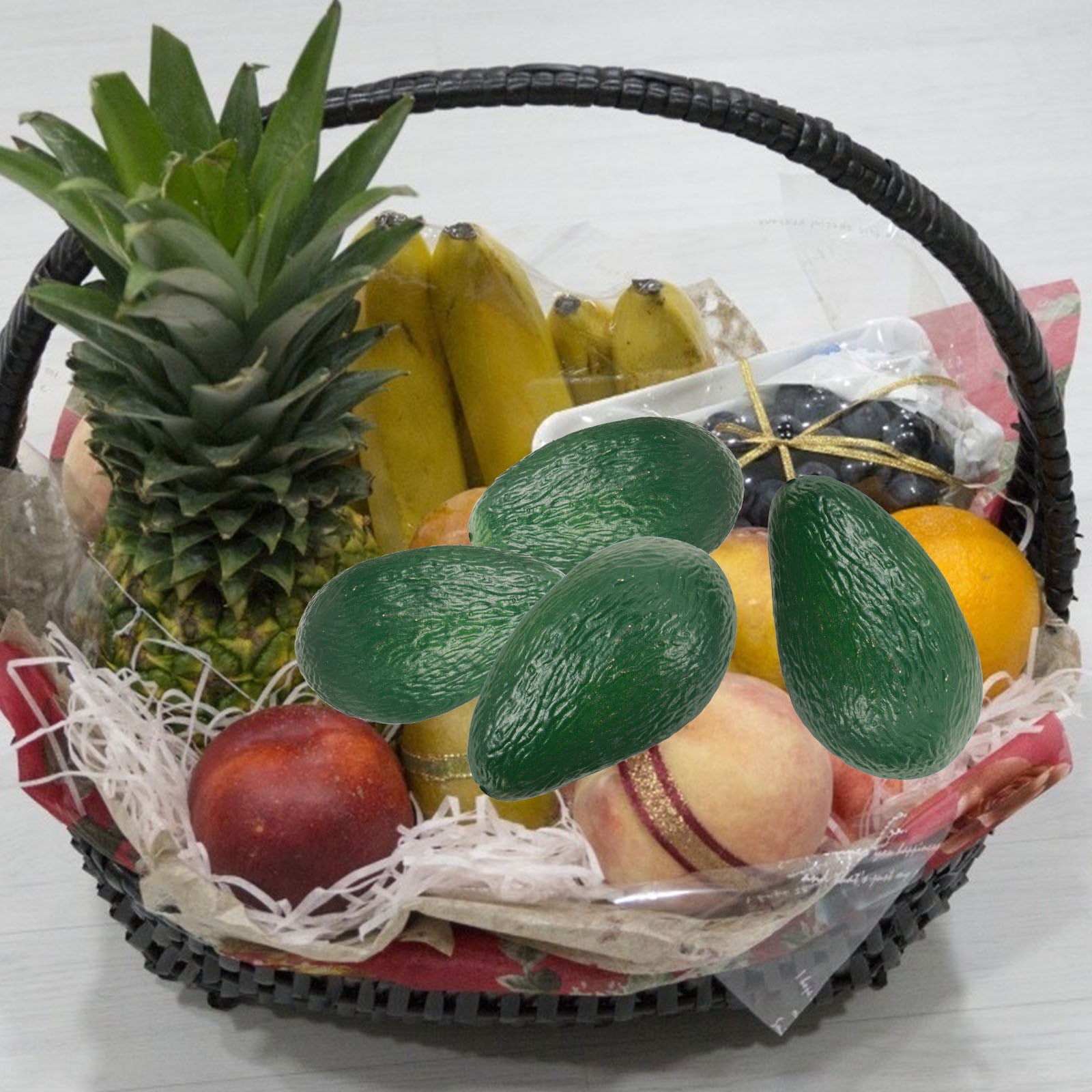 Fruit Avocado Fake Lifelike Model Props Decoration Fruits Artificial