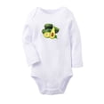 thumbnail image 1 of Fruit Avocado Image Print Cute Rompers, Newborn Baby Unisex Bodysuits, Infant Jumpsuits, Toddler 0-12 Months Kids Long Sleeves Oufits (White, 0-6 Months), 1 of 4