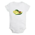 thumbnail image 1 of Fruit Avocado Image Print Rompers For Babies, Newborn Baby Unisex Bodysuits, Infant Jumpsuits, Toddler 0-24 Months Kids One-Piece Oufits (White, 12-18 Months), 1 of 4