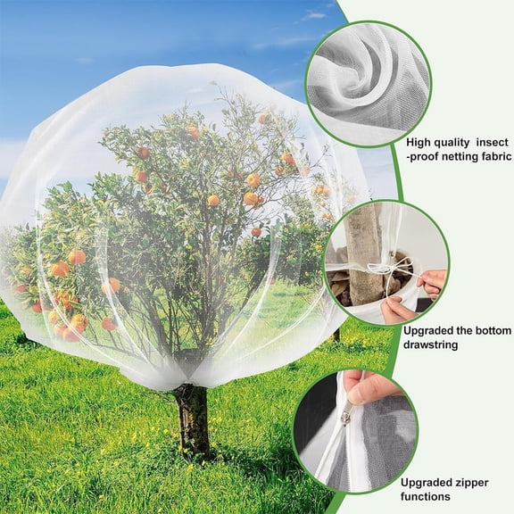Fruit BagsforFruit Trees, Bird NettingforFruit Trees, 79X94 In, Fruit Protection Bags, Pest Deterrent, OutdoorandGarden, 1 Pc
