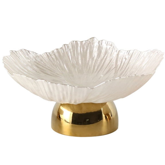 Fruit Basket, Tall Feet White Salad Bowl, Decorative Plates Tableware Display Stand, for Household Use