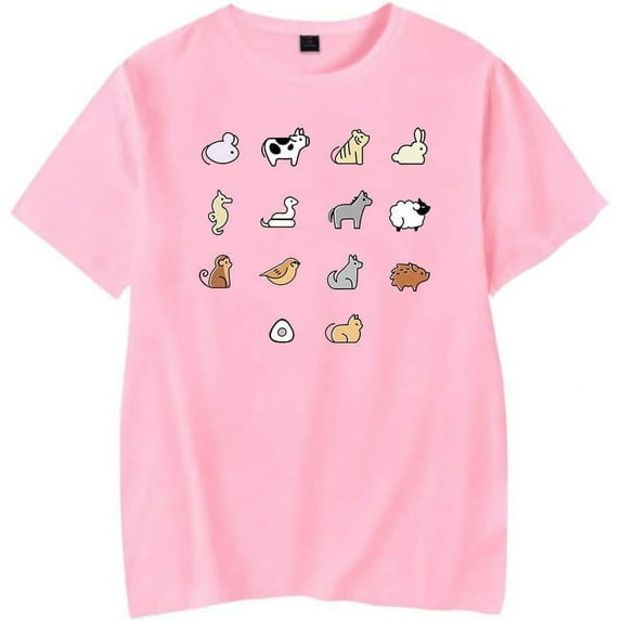 Fruit Basket Zodiac Animals T-Shirt Merch Men Short Sleeve Women Funny Tee Unisex Harajuku Tops