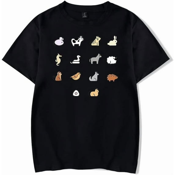 Fruit Basket Zodiac Animals T-Shirt Merch Men Short Sleeve Women Funny Tee Unisex Harajuku Tops