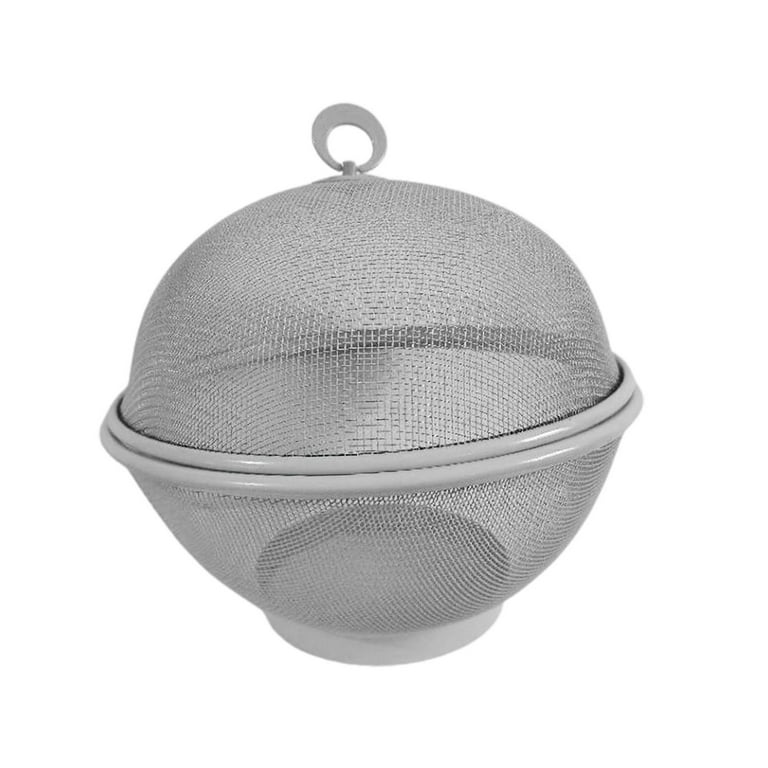 Fruit Basket with Lid Covered Fruit Bowl Strainer Food Strainers Multipurpose Decorative Fruit Bowl for Fruit Display Stand Kitchen Counter Gray, Size
