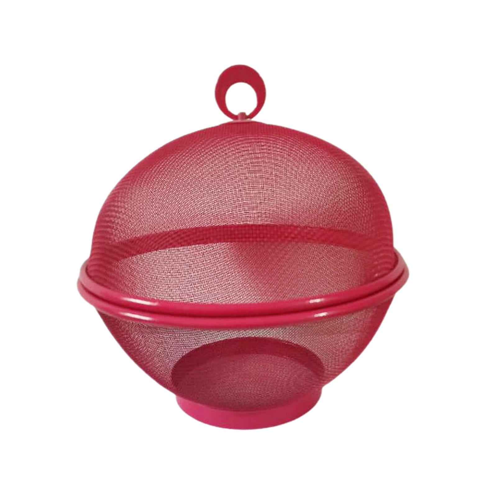 Fruit Basket with Lid Metal Wire Basket Snack Storage Bowl Serving Tray