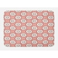 thumbnail image 1 of Fruit Bath Mat, Rhythmic Chinese Ripe Sliced Lychee Pop Art Motif Illustration Print, Plush Bathroom Decor Mat with Non Slip Backing, 29.5" X 17.5", Blush Pale Eggshell, by Ambesonne, 1 of 2