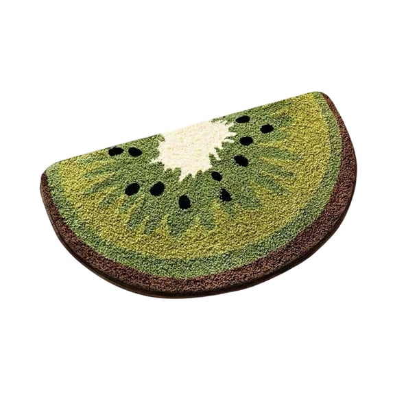 Fruit Bathroom Rug Mat, Non-Slip Delicious Orange Bath Mat, Ultra Absorbent Microfiber Shaggy Door Mat, Machine Washable Bath Rug Carpet for Sink Bathtub Bedroom, 32x20 inch