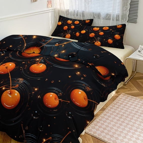 Fruit Bedding Sets Twin Duvet Cover 3 Piece Cute Bed Set for Boys Girls Kid