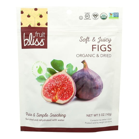 Fruit Bliss Organic Fruit Snacks Turkish Figs 5 oz Pack of 3
