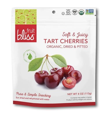 Fruit Bliss Organic Tart Cherries 5 oz (Pack of 6)