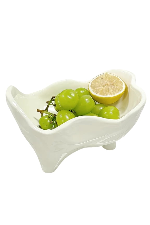 Fruit Bowl Creative Jewelry Organizer Tray Irregular Key Bowl for Entryway Table, Key Tray Organizer Bedroom Living Room Ornament Phone Coin Change Watches Candy Tray