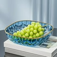 thumbnail image 1 of Fruit Bowl with Drain 9.5" Plastic Fruit Bowl with Drain Holes, 2-Tier Stackable Serving Tray for Vegetables Snacks Countertop Kitchen Dishwasher Safe Vegetable Serving Tray, 1 of 7