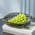 thumbnail image 1 of Fruit Bowl with Drain 9.5" Plastic Fruit Bowl with Drain Holes, 2-Tier Stackable Serving Tray for Vegetables Snacks Countertop Kitchen Dishwasher Safe Vegetable Serving Tray, 1 of 7