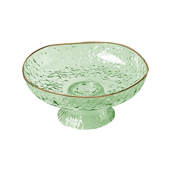 Fruit Bowl with Drainage Holes, Multi-Purpose Kitchen Strainer Basket, Large Round Serving Tray for Vegetables Snacks Buffets, Decorative Centerpiece Bowl, 9.84x4.33in