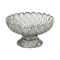 Fruit Bowl for Kitchen Counter,Plastic Footed Fruit Plate with Draining Hole Detachable Base, Coffee Table Fruit Candy Snack Display Plate for Household Living Room