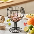 thumbnail image 1 of Fruit Bowl, Metal Pedestal Fruit Basket With Open Wire Design Decorative Stand Bowl For Table Countertop Home Kitchen Dining Room Decor, 1 of 6