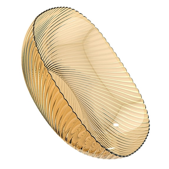 Fruit Bowl Spacious Capacity Centerpiece Bowl for Snacks Candies Amber