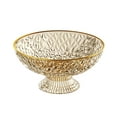 thumbnail image 1 of Fruit Bowls with Draining Holes, Large Fruit Basket with Removable Pedestal for Kitchen, Fruit Bowl for Table Décor, Bread and Fruit Trays, Salad or Dessert Display Trays for Parties 10.2", 1 of 6