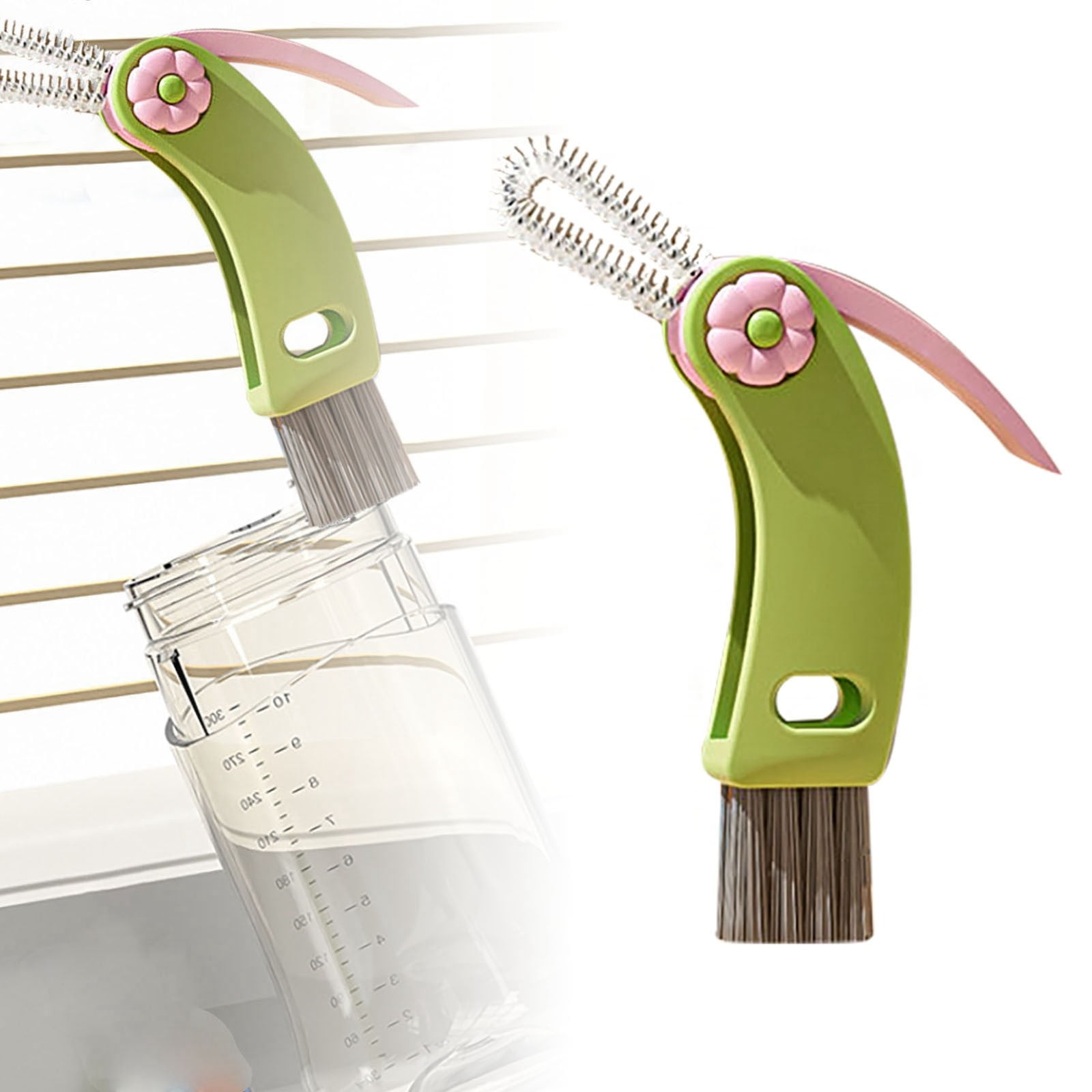 Fruit Brush Scrub Mop Brush Stainless Steel Fridge Spray Three In One