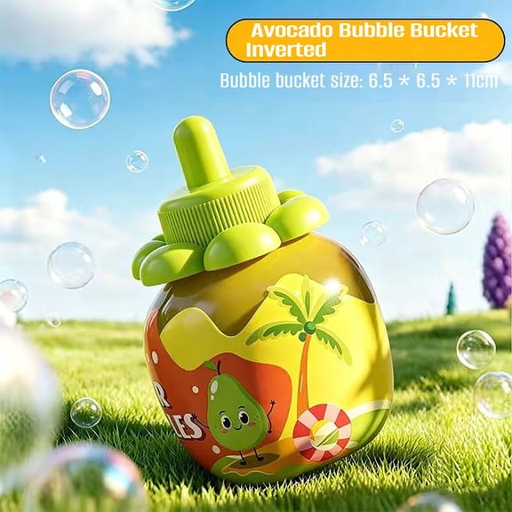 Fruit Bubble Toy, Spill Proof Bubble Bottle, Outdoor Bubble Wand Toy, Portable Bubble Maker For Summer Play, Backyard Beach Bubble Toy, Party Favor Outdoor Activity Toy