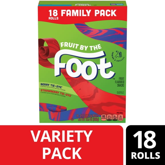 Fruit by the Foot Gluten Free Berry and Strawberry Fruit Flavored Snacks (18 Rolls)