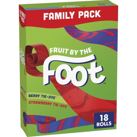 Fruit by the Foot Fruit Flavored Snacks, 18 Count, Gluten-Free, Fortified