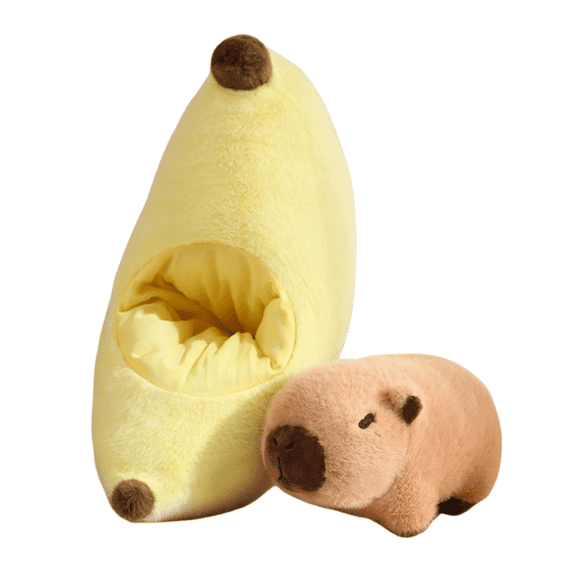 Fruit Capibala Stuffed Animal Pillow - Cute Strawberry Banana Carrot Avocado Capibala Plush Toy Doll for Girlfriend To Hug Toys