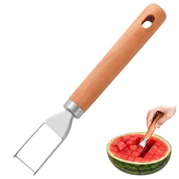 Fruit Carving Tools Set,Stainless Steel Melon Baller Scoop,Watermelon Slicer Cutter,Fruit Carving Knife with Wooden Handle for DIY Fruit Platter,Ice Cream,Dessert,Kitchen Gadgets.