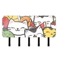 thumbnail image 1 of Fruit Cats Mail Holder Organizer Wall Mount with Shelf Key Holder Key Rack with 5 Key Hooks for Wall Decorative, 1 of 6