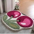 thumbnail image 1 of Fruit Cherry Bath Mat Bathroom Rugs 20" x 32"- Cute Mats Farmhouse Bath Rug Fluffy Rug Non Slip Water Aabsorbent Shower Mat Floor Door Mat Kitchen Mat Christmas Home Decor, 1 of 2