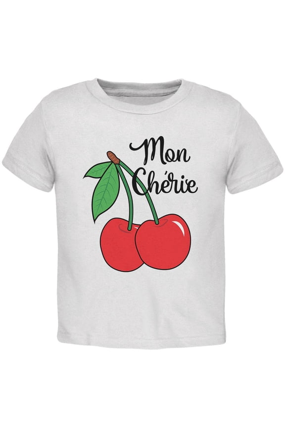 Fruit Cherry Mon Cheri My Darling Toddler T Shirt White 4T